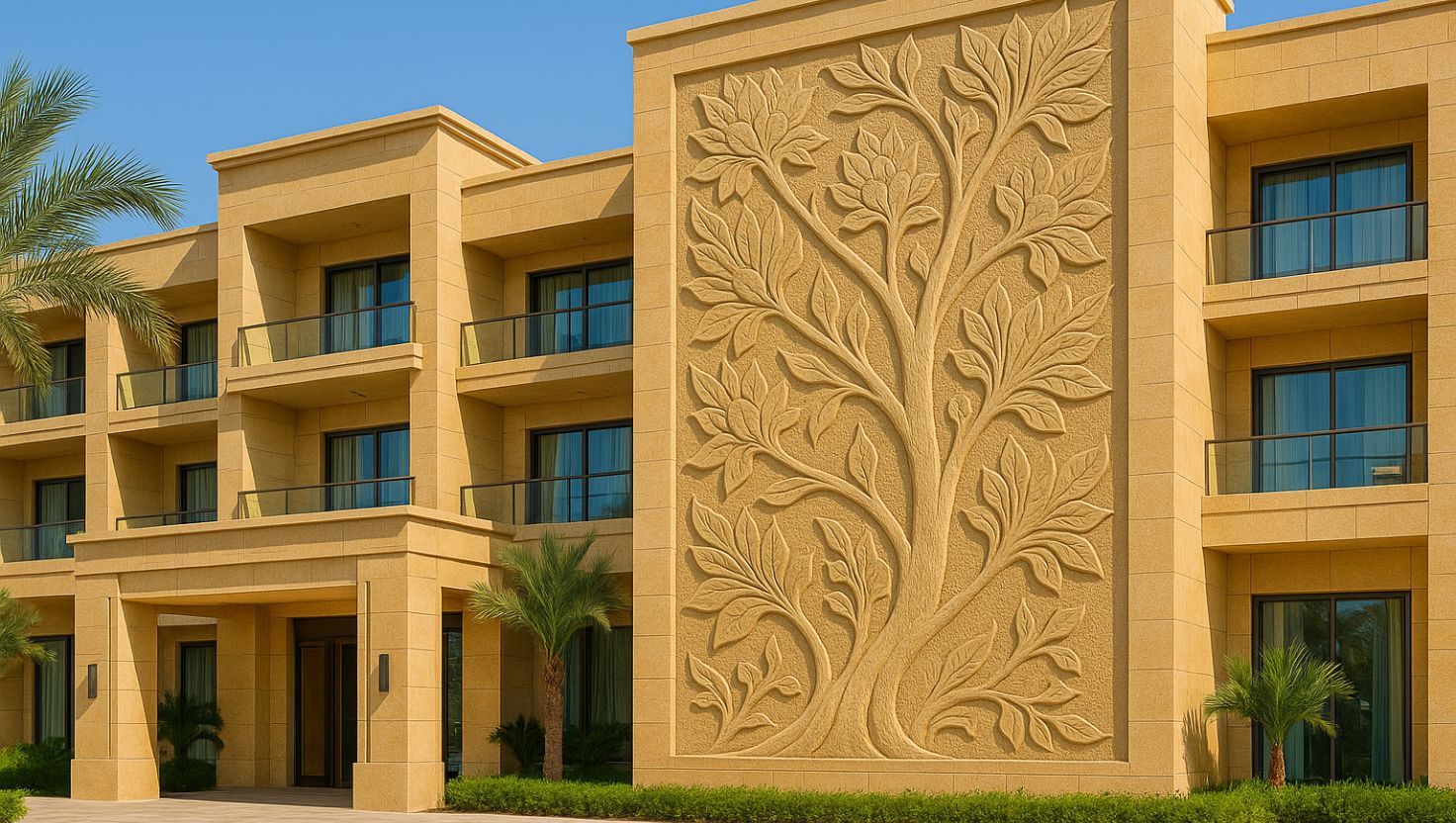 Sandstone Wall Murals for Stunning Facades